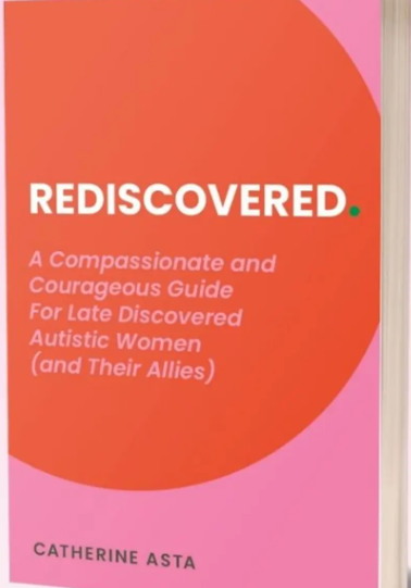 Rediscovered Orange and red book cover with the words, "REDISCOVERED" in white